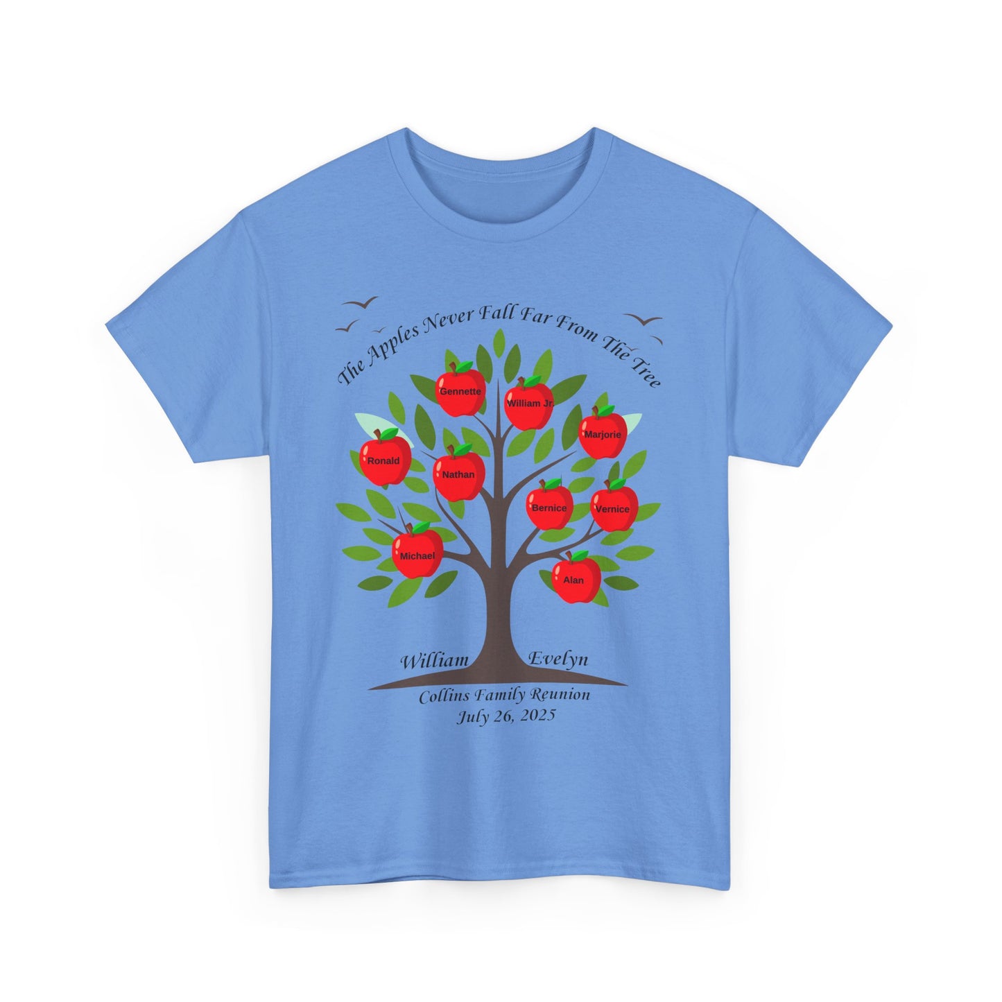 2025 Collins Family Reunion ADULT Shirt - Blue/Pink