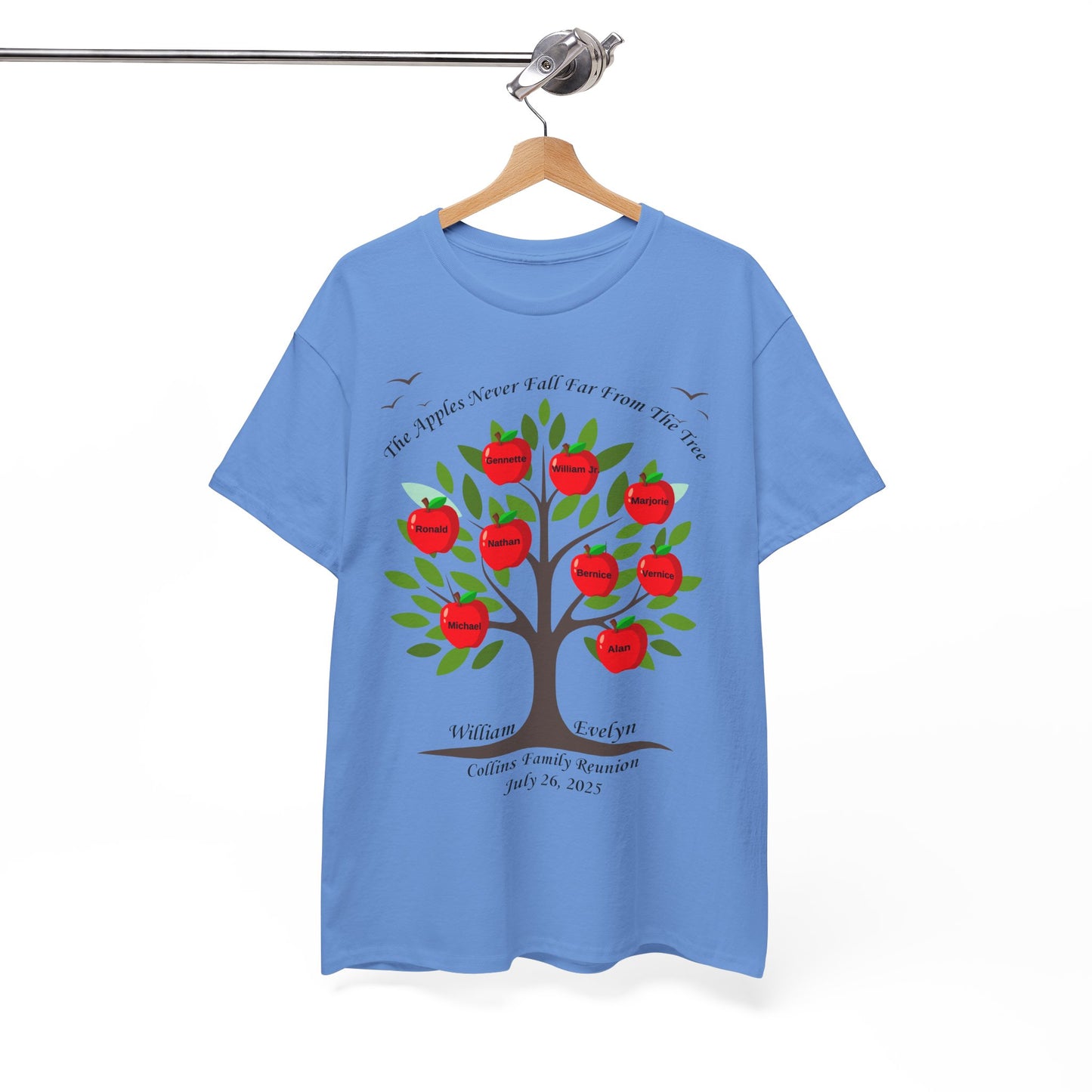 2025 Collins Family Reunion ADULT Shirt - Blue/Pink