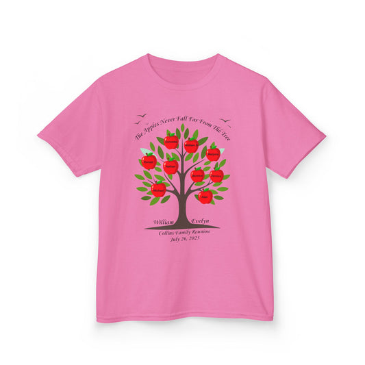 2025 Collins Family Reunion YOUTH Shirt - Blue/Pink