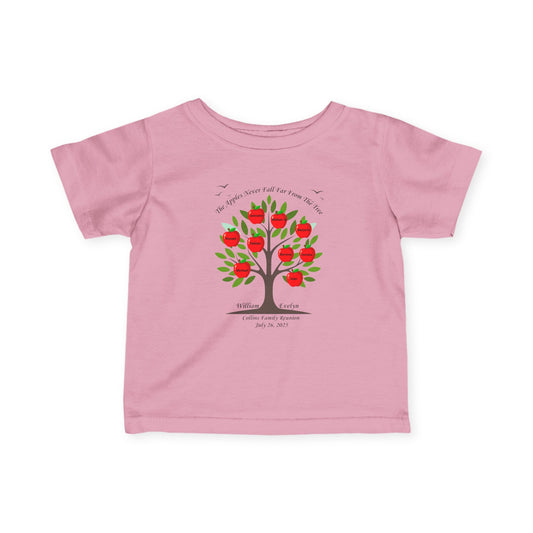 2025 Collins Family Reunion BABY (6M - 24M) Shirt - Blue/Pink