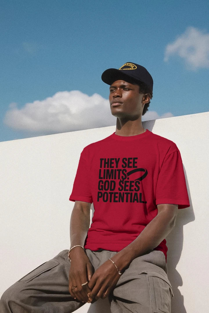 They See Limits. God Sees Potential. | Faith & Purpose T-Shirt