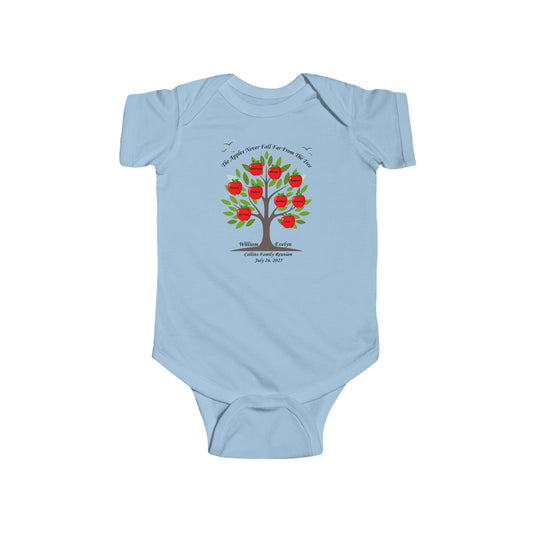 2025 Collins Family Reunion BABY (6M - 24M) Onesie- Blue/Pink