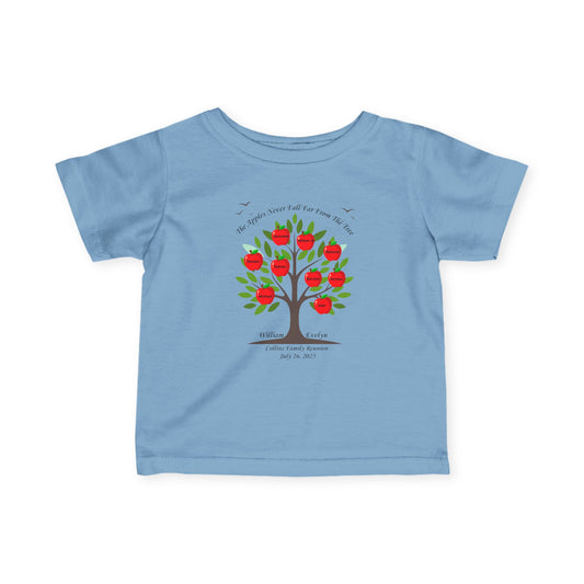 2025 Collins Family Reunion BABY (6M - 24M) Shirt - Blue/Pink